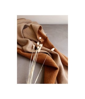 Bufandy •• Brushed Doble Mocha Whip | Alpaca Shawl from De Groene Knoop