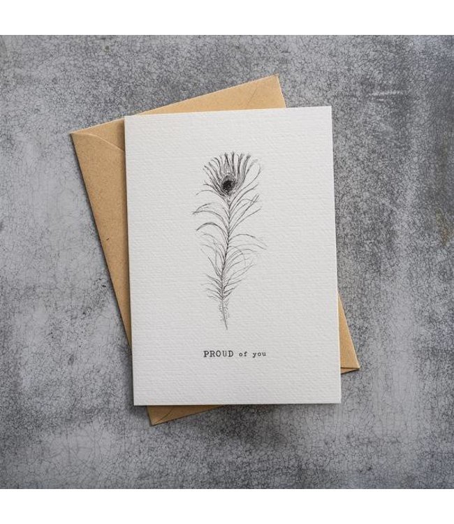 A BEAUTIFUL STORY •• Greeting Card Pauw from De Groene Knoop