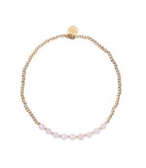 A BEAUTIFUL STORY •• Armband Proud Rozenkwarts Goudkleurig from De Groene Knoop