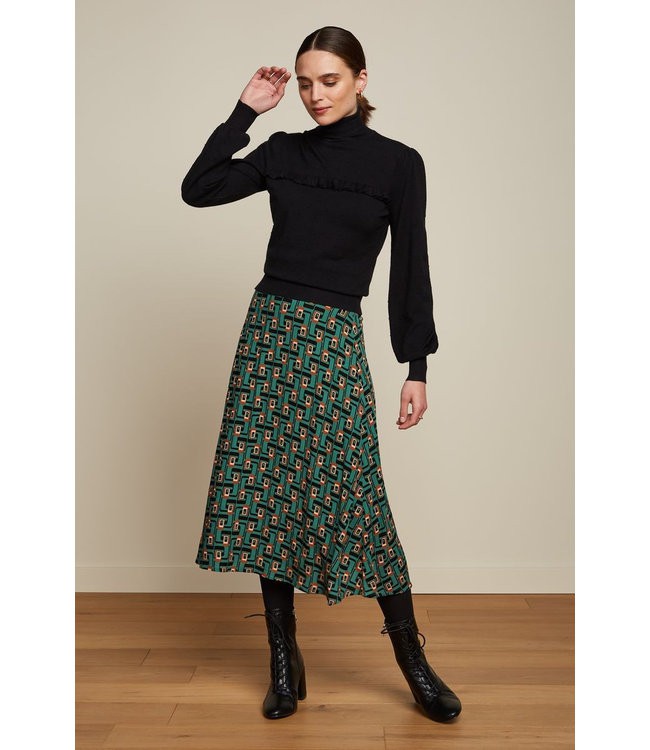 KING LOUIE •• Juno Midi Skirt Cameo from De Groene Knoop