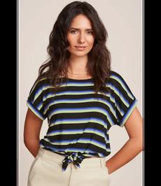KING LOUIE •• Aria Knot Top Embla Stripe | Black via De Groene Knoop