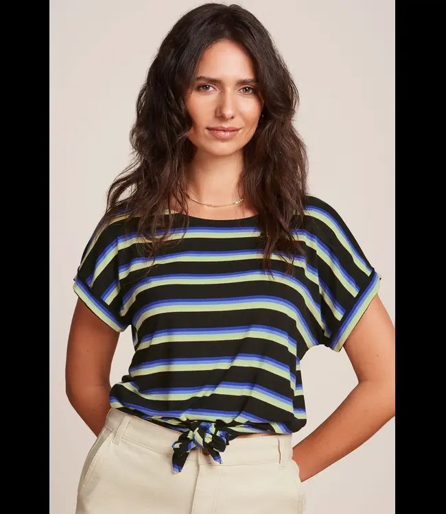 KING LOUIE •• Aria Knot Top Embla Stripe | Black from De Groene Knoop