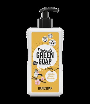 Marcel's Green Soap •• HANDZEEP VANILLE & KERSENBLOEM  (500ML) from De Groene Knoop
