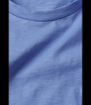 ARMEDANGELS •• t-shirt JAAMEL STRUCTURE | Blue Bloom from De Groene Knoop