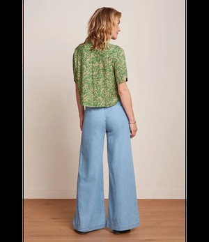 KING LOUIE •• Evelina Blouse Paradis | Jasmin Green from De Groene Knoop