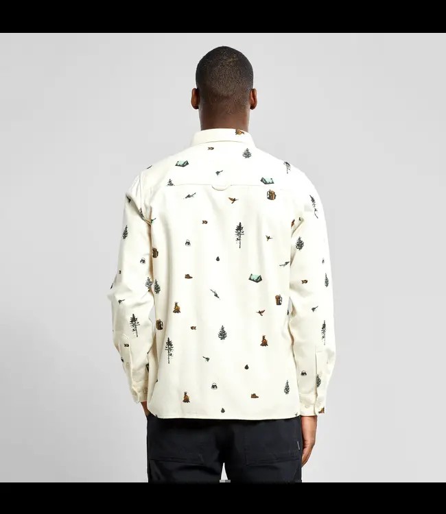 DEDICATED. •• Shirt Rute Hike AOP | Oat White from De Groene Knoop