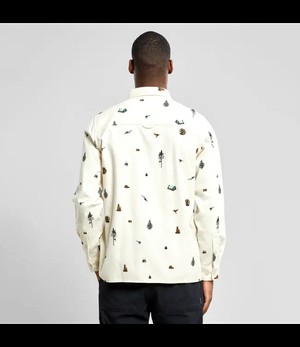 DEDICATED. •• Shirt Rute Hike AOP | Oat White from De Groene Knoop
