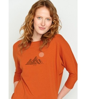 GREENBOMB •• Shirt Nature Rocks Smile | Copper Brown from De Groene Knoop