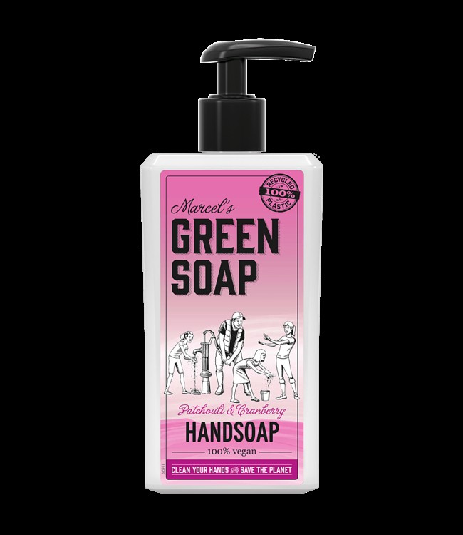 Marcel's Green Soap •• HANDZEEP PATCHOULI & CRANBERRY 500ML) from De Groene Knoop