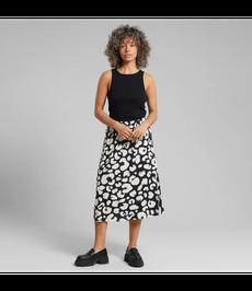 DEDICATED. •• Skirt Klippan | Painted Leopard Black via De Groene Knoop