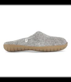 EGOS Copenhagen •• Slipper Rubberen Zool Natural Grey via De Groene Knoop