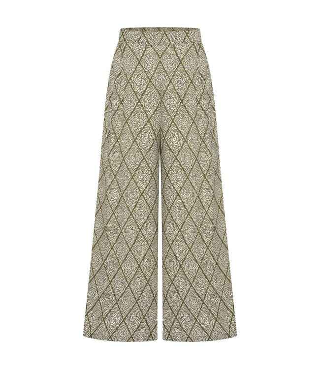 ZILCH •• Pants Wide | Argyle Army from De Groene Knoop