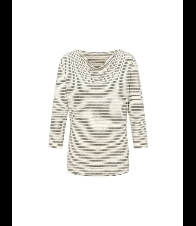 LANIUS •• Waterval shirt OCS | Creme/ Black from De Groene Knoop