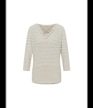 LANIUS •• Waterval shirt OCS | Creme/ Black from De Groene Knoop