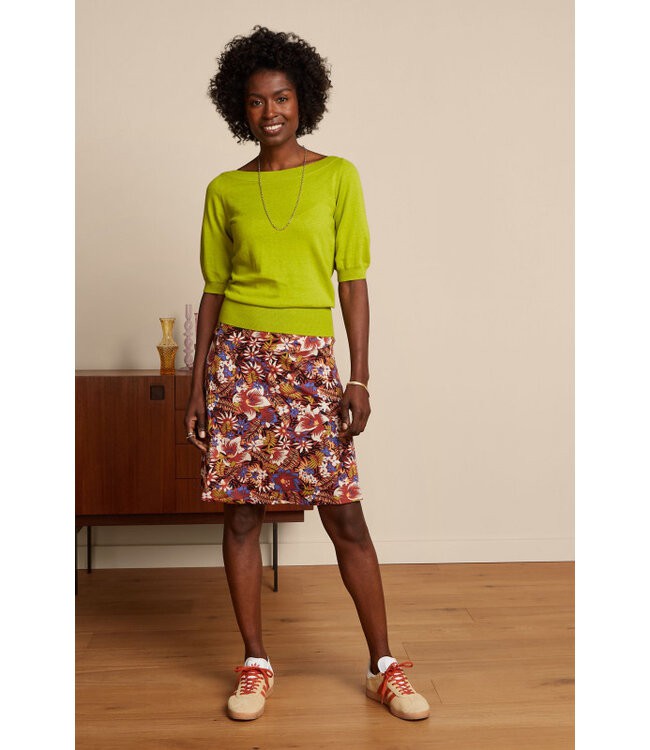 KING LOUIE •• Border Skirt Madeleine | Sienna red from De Groene Knoop