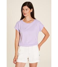 Tranquillo •• T-shirt van biologisch katoen | lavendel via De Groene Knoop