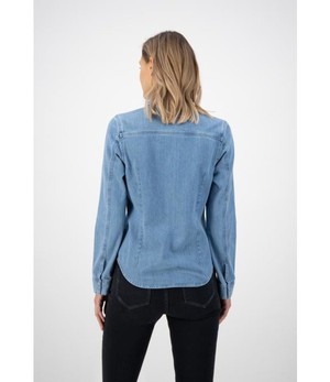 MUD Jeans •• Betty Denim Shirt | Stone Blue from De Groene Knoop