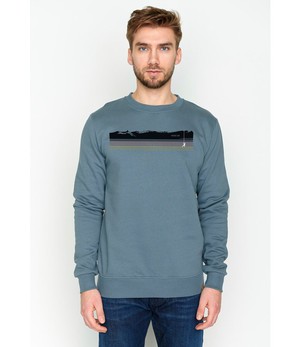 GREENBOMB •• sweatpullover Mountain Stripes | Thunder Grey from De Groene Knoop