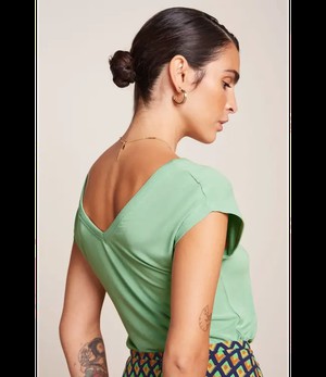 KING LOUIE •• Double V Top Caprice | Sprucestone Mint from De Groene Knoop