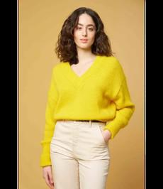 EKYOG •• Lore Sweater | Mimosa | PULL LORE geel via De Groene Knoop
