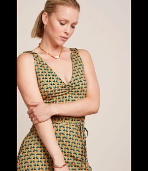 KING LOUIE •• Anna Dress Nova | Shell Orange from De Groene Knoop
