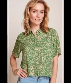 KING LOUIE •• Evelina Blouse Paradis | Jasmin Green via De Groene Knoop