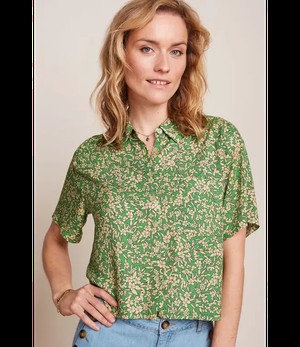 KING LOUIE •• Evelina Blouse Paradis | Jasmin Green from De Groene Knoop