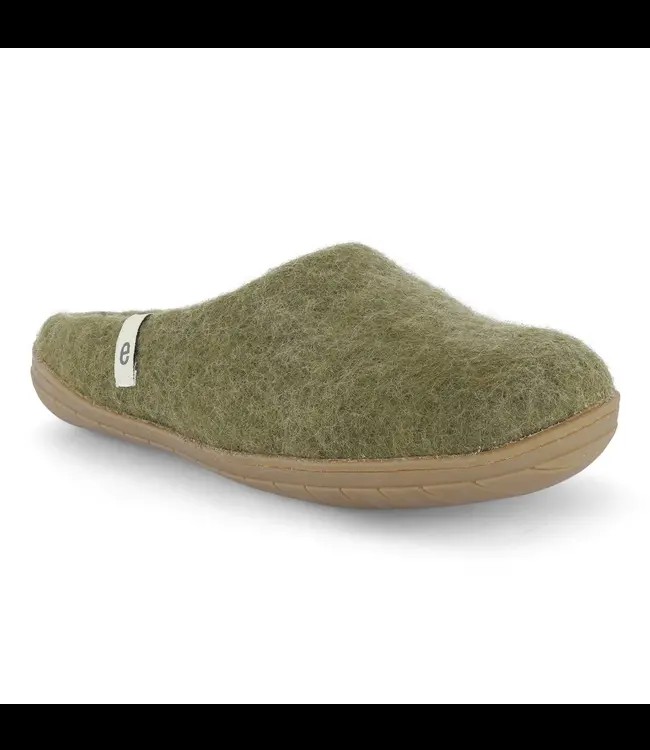 EGOS Copenhagen •• Slipper Rubberen Zool Moss Green from De Groene Knoop