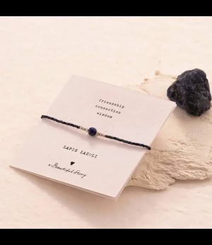 A BEAUTIFUL STORY •• Iris Card Lapis Lazuli SC Bracelet from De Groene Knoop