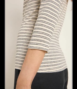 LANIUS •• Waterval shirt OCS | Creme/ Black from De Groene Knoop