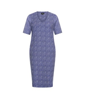 ZILCH •• Dress V Neck | Drizzle Royal Blue from De Groene Knoop