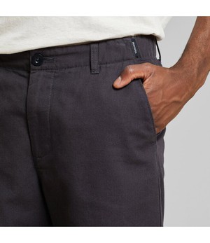 DEDICATED. •• Chino Shorts Nacka Canvas Phantom | Black from De Groene Knoop