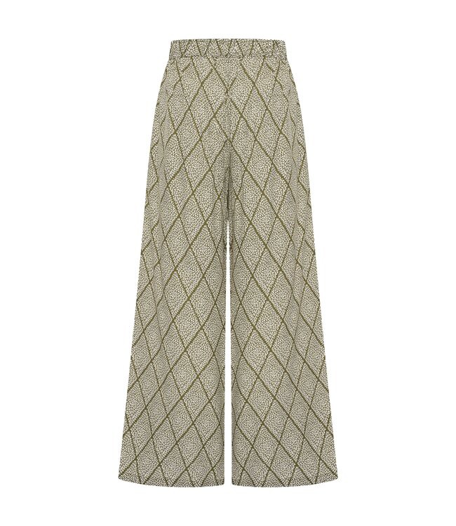 ZILCH •• Pants Wide | Argyle Army from De Groene Knoop