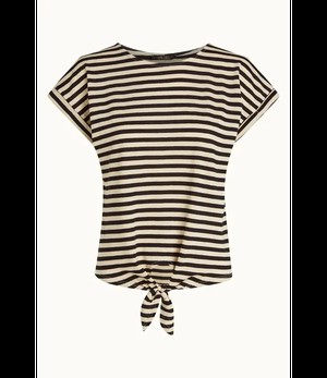 KING LOUIE •• Aria Knot Top Chopito Stripe | Black from De Groene Knoop