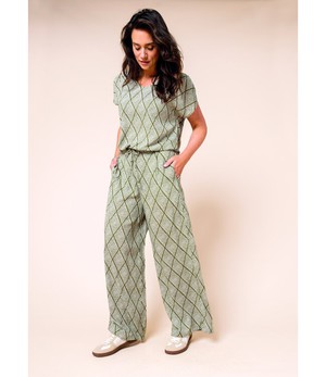 ZILCH •• Pants Wide | Argyle Army from De Groene Knoop