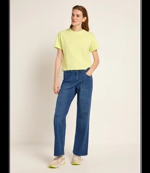 LANIUS •• Korte mouwen shirt OCS | Lime from De Groene Knoop