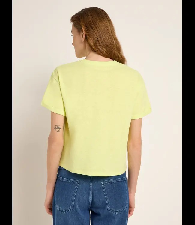LANIUS •• Korte mouwen shirt OCS | Lime from De Groene Knoop