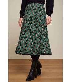 KING LOUIE •• Juno Midi Skirt Cameo via De Groene Knoop