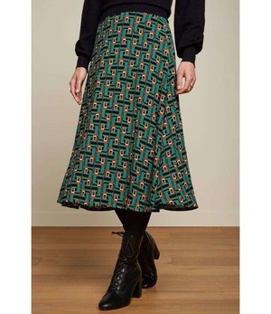 KING LOUIE •• Juno Midi Skirt Cameo from De Groene Knoop