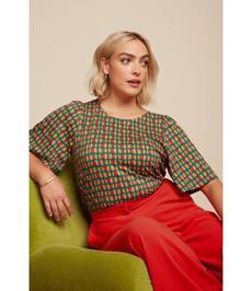 KING LOUIE •• Lizzy top rondine | Ponderosa green via De Groene Knoop