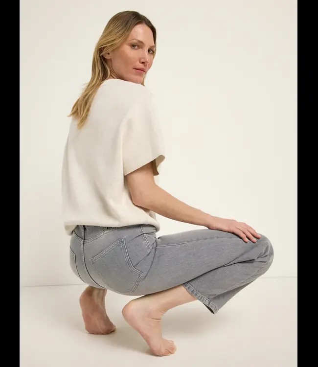 LANIUS •• Relaxed Jeans GOTS | Light Grey Denim from De Groene Knoop