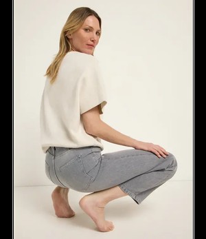 LANIUS •• Relaxed Jeans GOTS | Light Grey Denim from De Groene Knoop