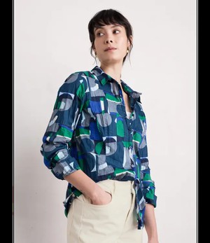 SEASALT CORNWALL •• Larissa Shirt | Zennor Abstract Maritime from De Groene Knoop