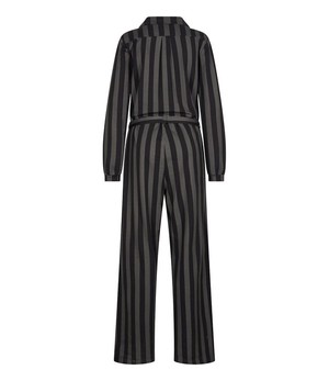 ZILCH •• Jumpsuit | Stripes Black from De Groene Knoop