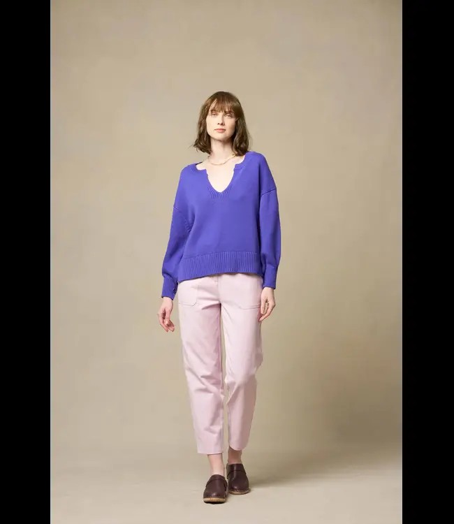 EKYOG •• Lucho Sweater | Ultraviolet | PULL LUCHO paars from De Groene Knoop