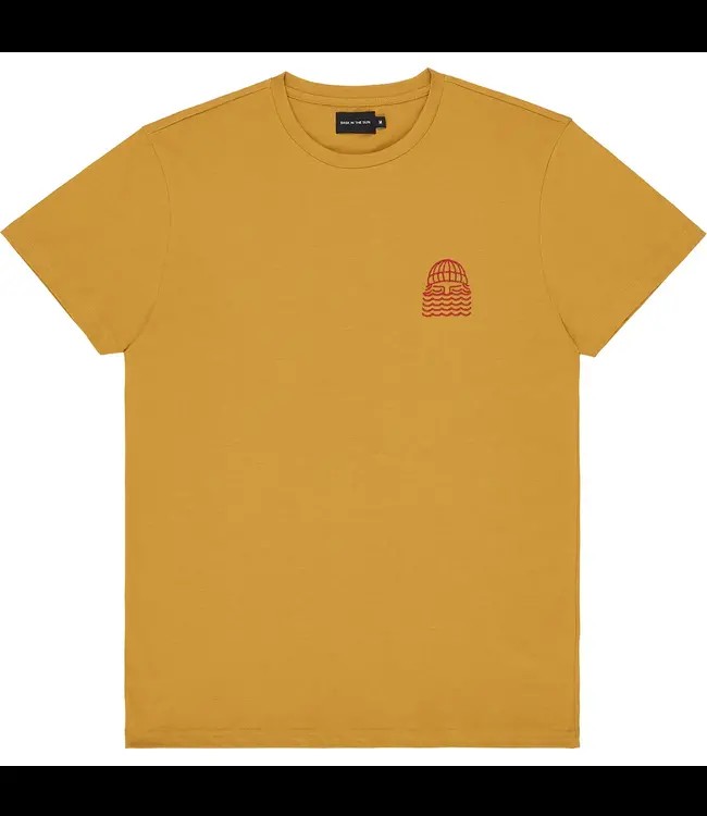 BASK IN THE SUN •• T-shirt MINI TO THE SEA | Gold from De Groene Knoop