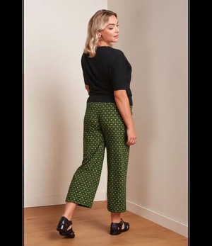 KING LOUIE •• Valentina Top Club | Black Short Sleeve from De Groene Knoop