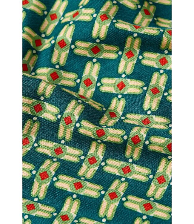 KING LOUIE •• Carina Blouse Scala | Kayaking Green from De Groene Knoop