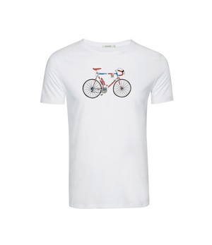 GREENBOMB •• T-shirt Bike Jack Guide | White from De Groene Knoop