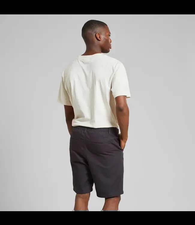 DEDICATED. •• Chino Shorts Nacka Canvas Phantom | Black from De Groene Knoop